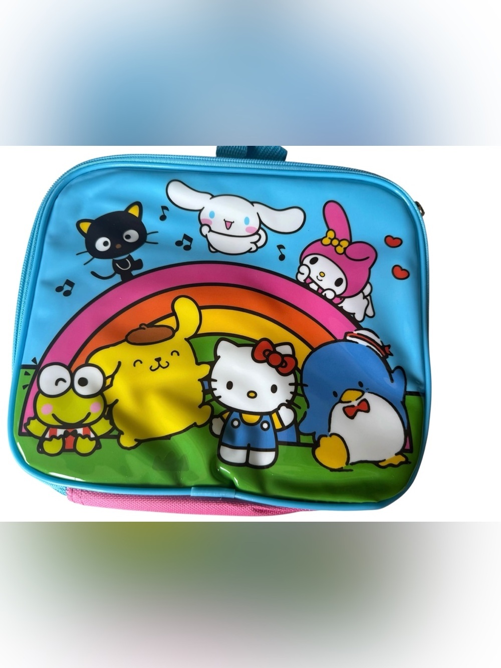 Sanrio Hello Kitty Friends Rainbow Insulated Lunch Box Bag NWOT School